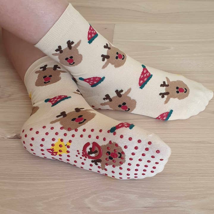Gripperz Socks - Wholesale Socks - Women's - Christmas Grip Socks