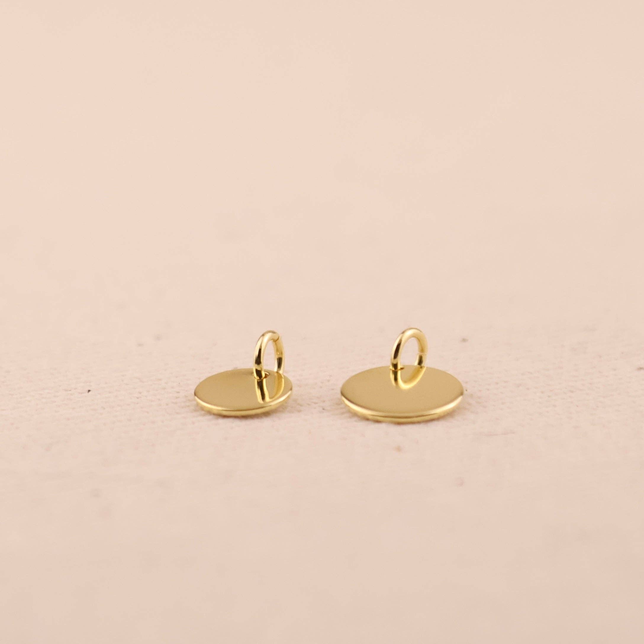 GoldFi - Wholesale Individual Charm/Pendant - 18k Gold Filled Plain Disc Pendant5