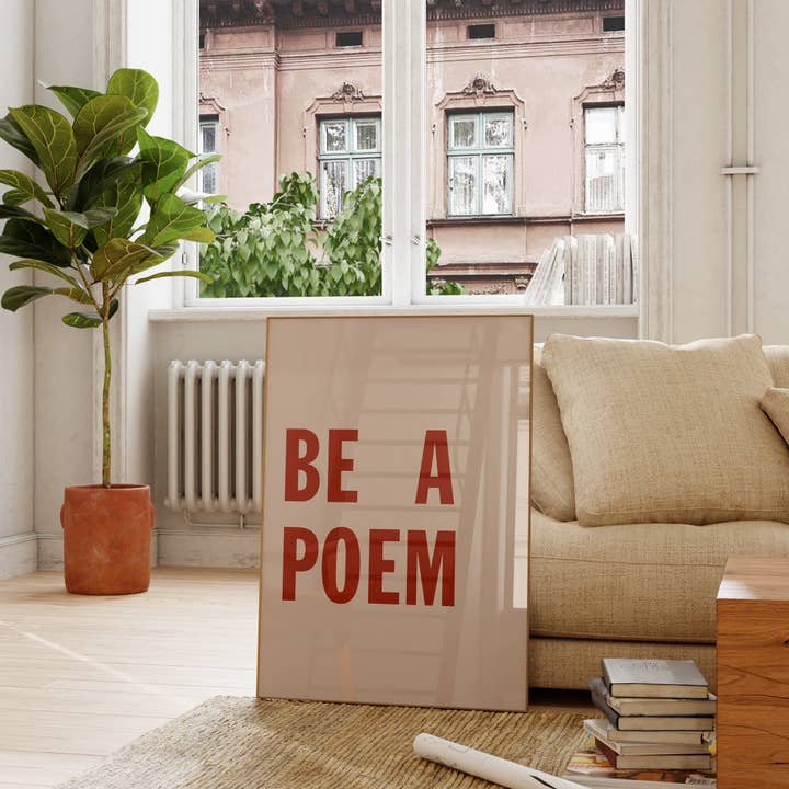 Lune Club - Wholesale Art Print - Be A Poem Print