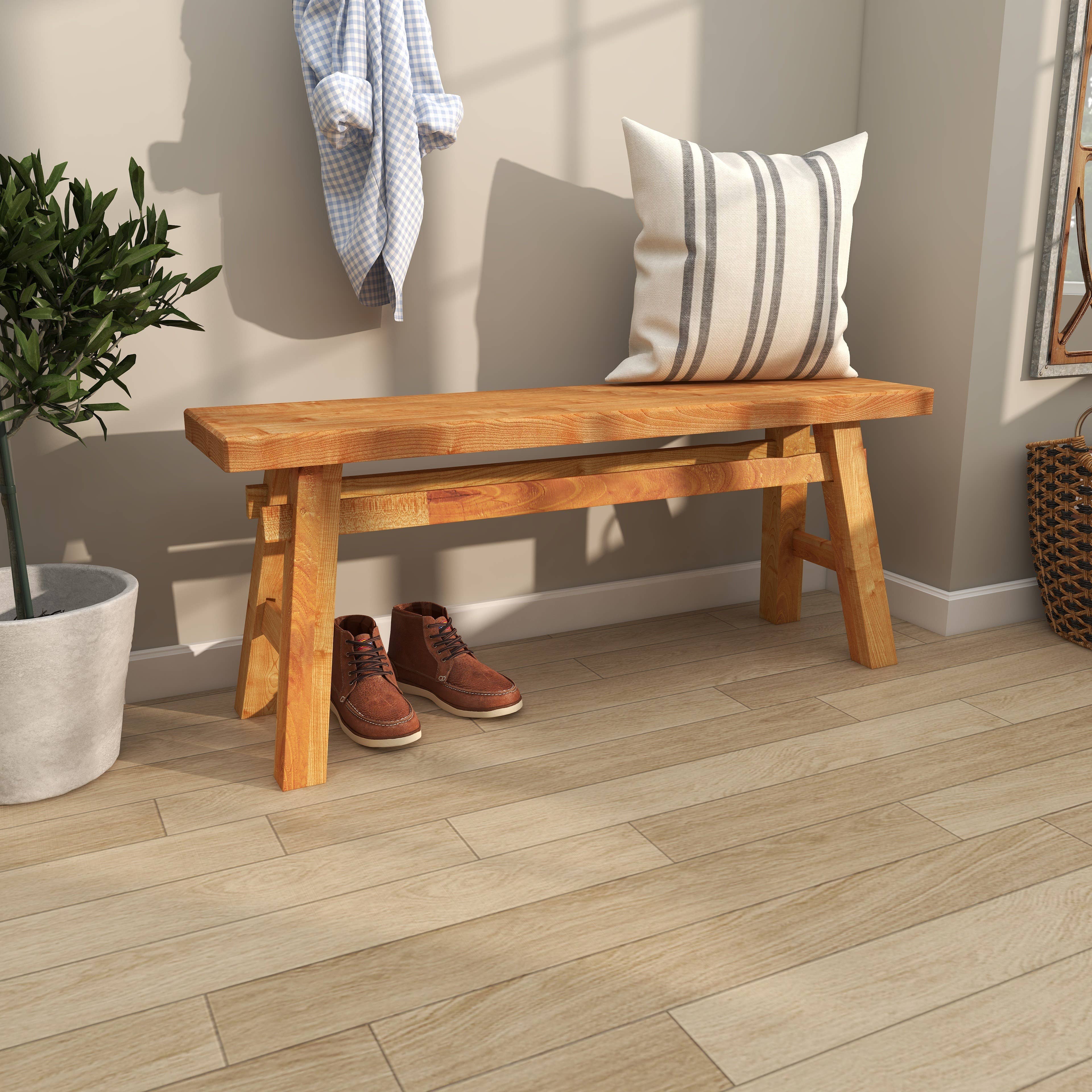 Deco Marché - Wholesale Bench - Rustic Brown Reclaimed Wood Bench8