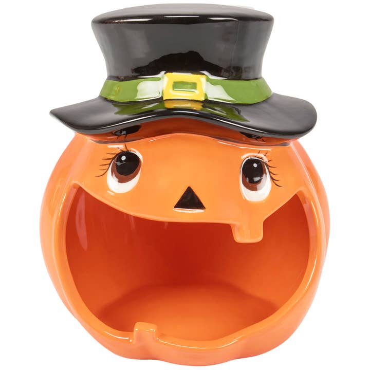Jack O'Lantern Candle Holder for wholesale by Primitives by Kathy
