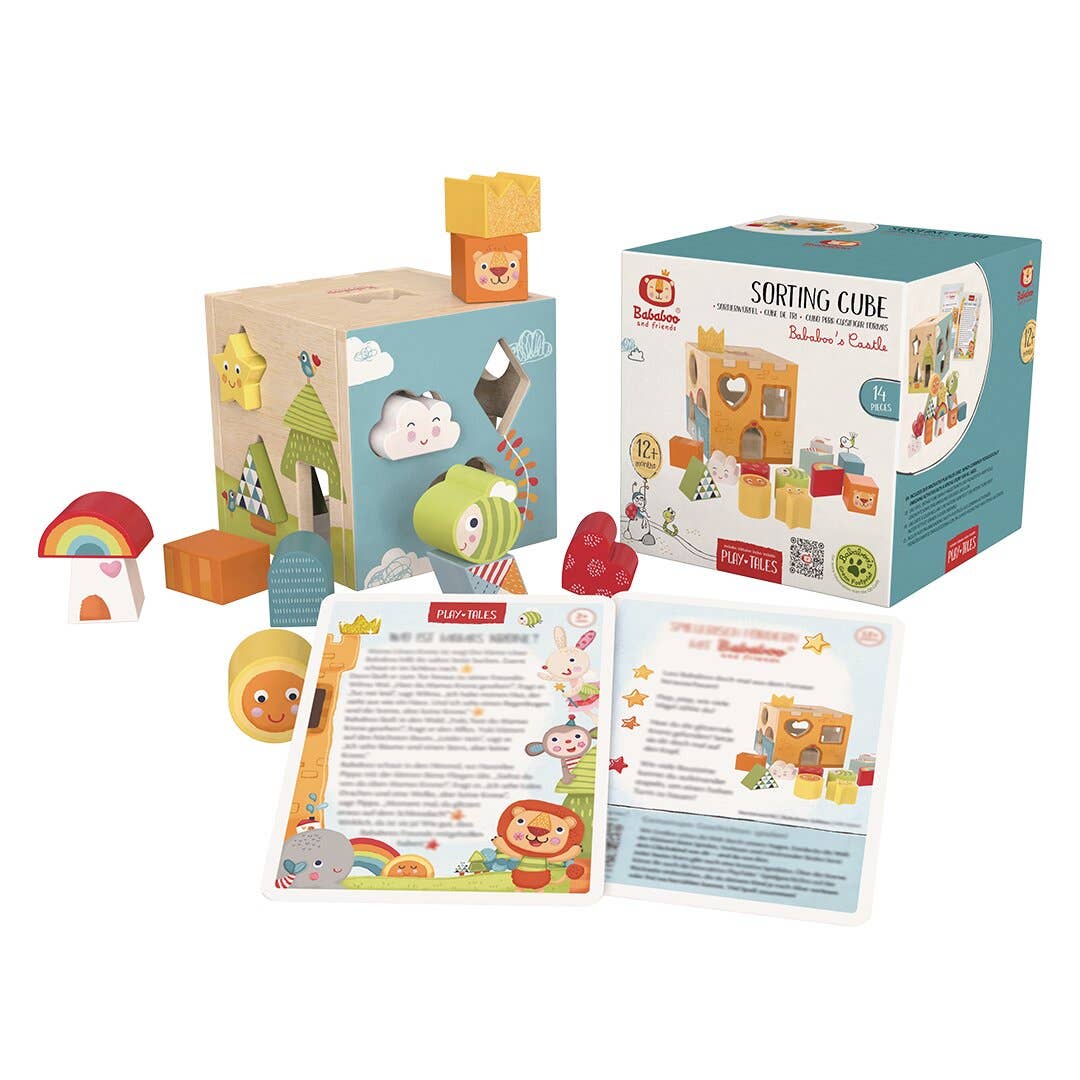 Bababoo and friends® - Wholesale Wood Toy - Kids - Bababoo's Castle Sorting Cube [12+ Months]4
