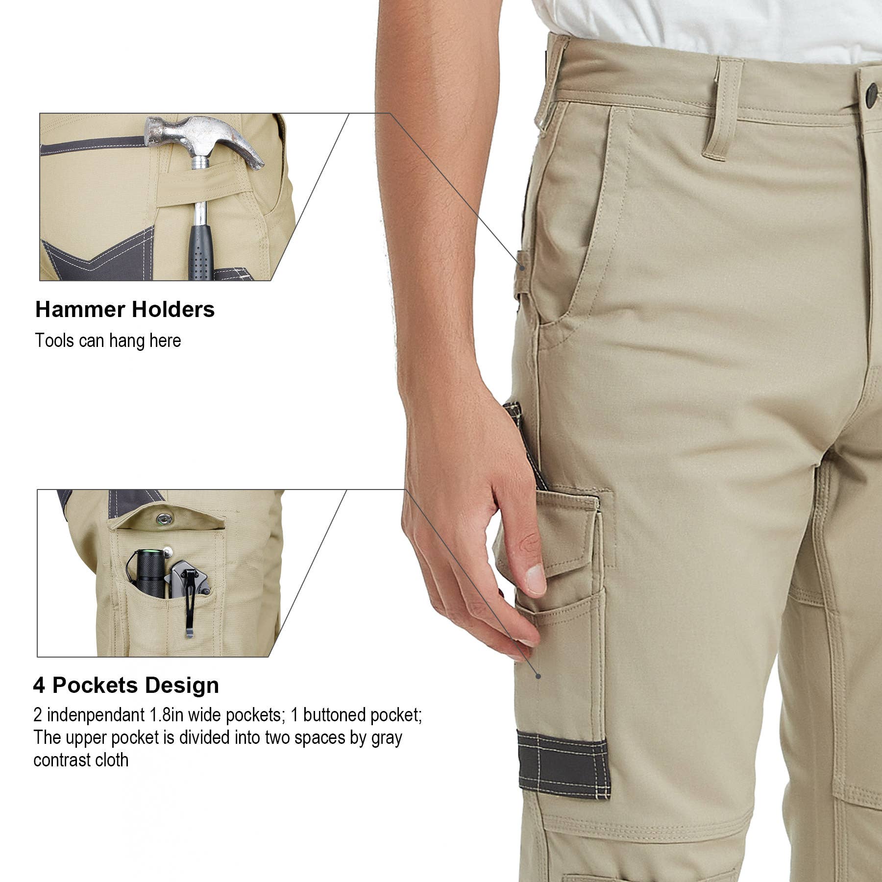 Qing Dao Lai Si Ma Te Fang Zhi You Xian Gong Si - Wholesale Pants - Men's - Men's Cargo Pants Multi-pocket Work Trouser4