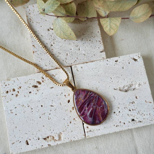 Aether & Nox – wholesale Pendant/charm necklace – Celestia Teardrop Pendant5