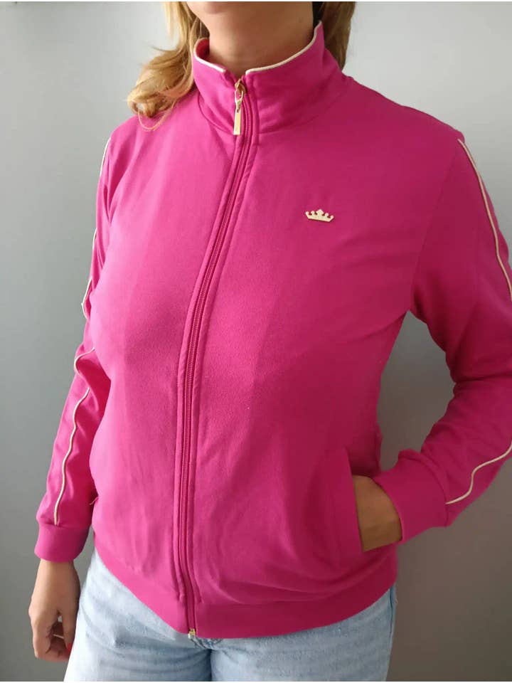 SPORT LUXURY - Wholesale Athletic Jacket - Women's - Jacket With Gold Piping on Collar and Sleeve4