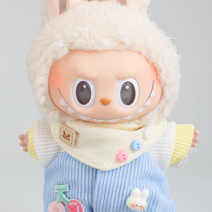 NIEDLICHES CORDUROY LABUBU OUTFIT MIT TASCHENTUCH für den Großhandel von Girly