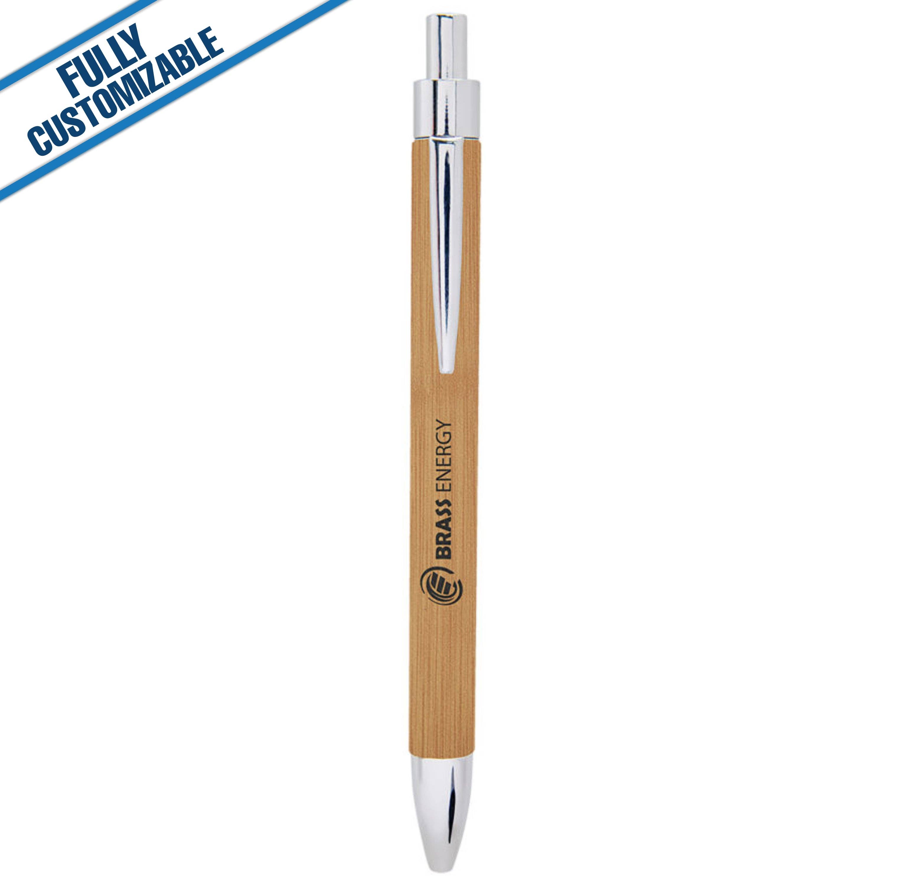 GiftWorksPlus - Vente Stylos - Stylo en similicuir gravé - Entièrement personnalisable12