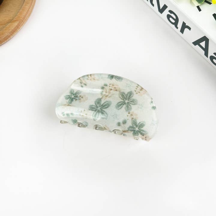 TheDivaSoap - Wholesale Hair Clip - Women's - Small Flower Semicircle Hair Clip4