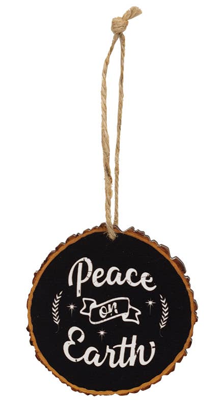 The Hearthside Collection – wholesale Ornament set – Nativity Wood Slice Ornament, 3 Assorted3