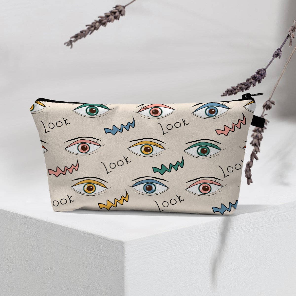 pinkblu02 - Wholesale Make-up tas/toilettas - Damesmode Boze Oog Draagbare Cosmetica Tas11