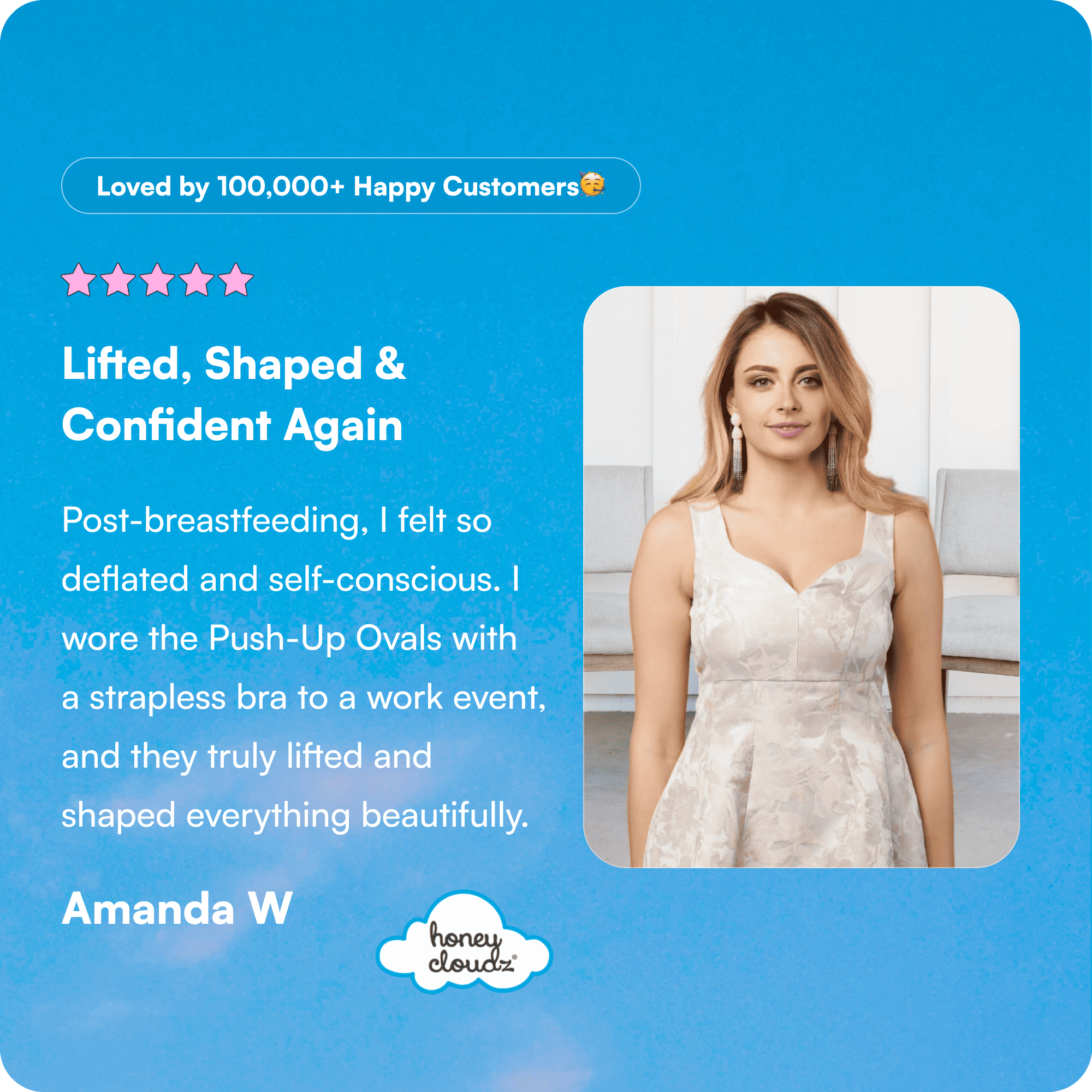 Honey Cloudz – Acessórios de sutiã - Mulher por atacado – Almofadas Push Up para Soutien Ovais9