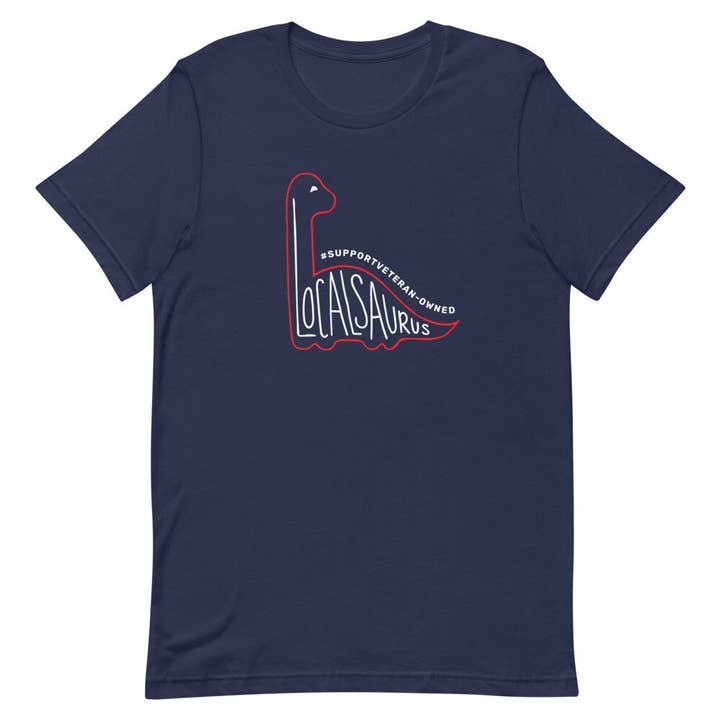 Support Veteran-Owned Short-Sleeve Unisex T-Shirt for wholesale by Localsaurus