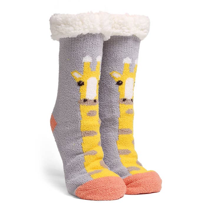 ASSORTED COLORS Luxury Soft Animal Theme Mini Crew Winter Socks for wholesale on Faire9