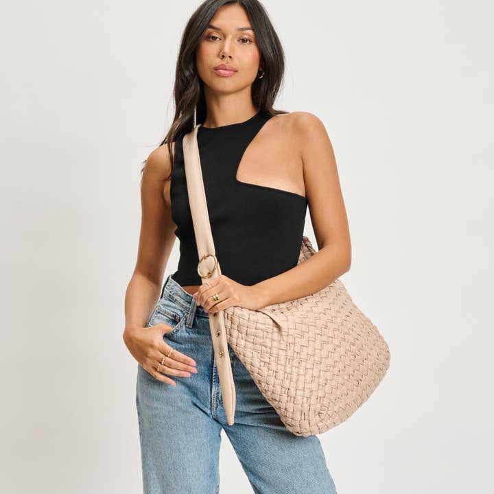 Moda Luxe – bolsa tiracolo - Mulher por atacado – Bolsa Transversal Clássica Trançada30