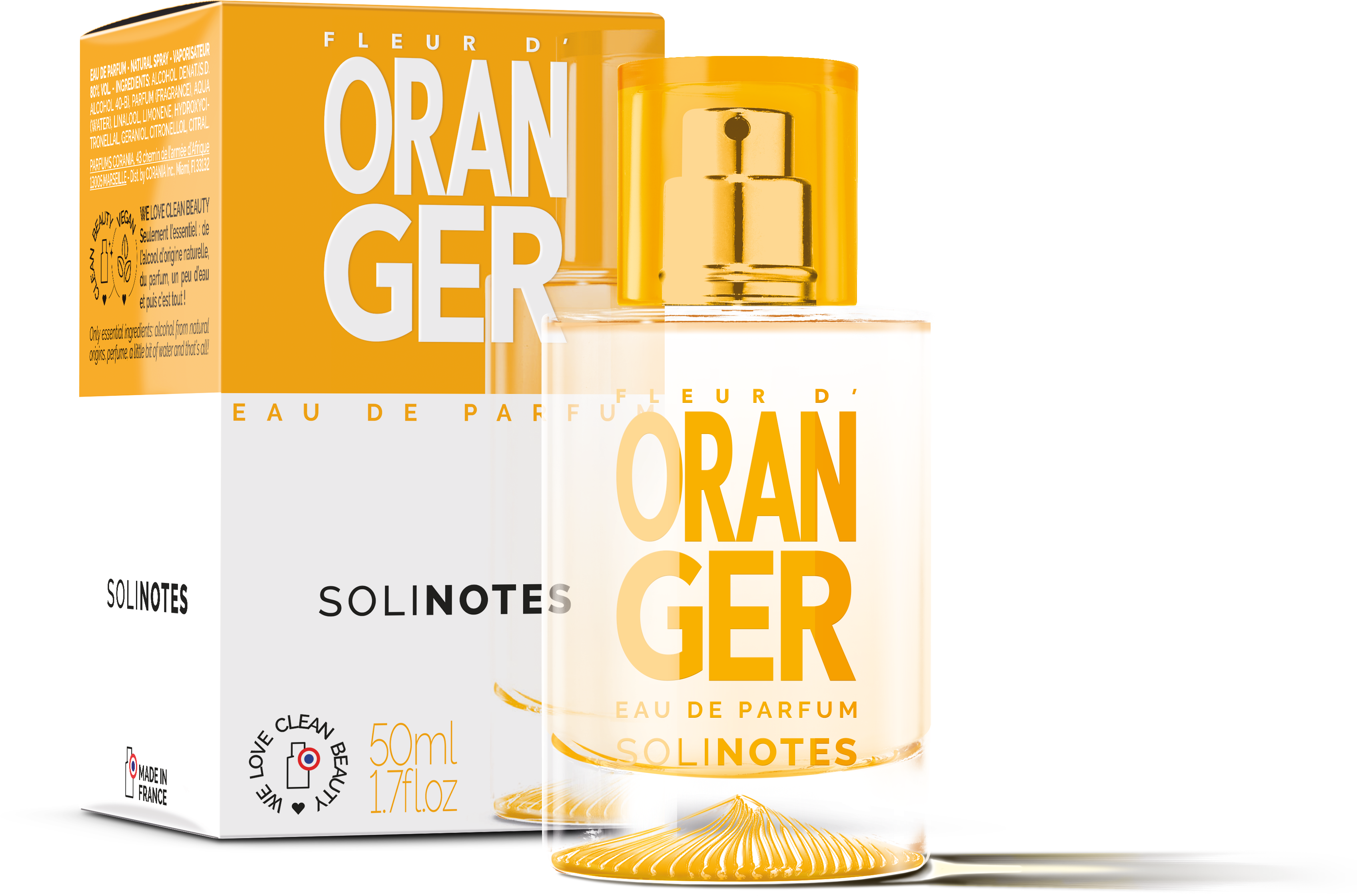 Solinotes (US Stores) - Distributed by Scents of Europe - Wholesale Perfume/Eau de Toilette - Orange Blossom Perfume 1.7 oz - CLEAN BEAUTY11