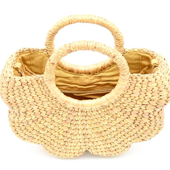 Art Floral Trading LLC – wholesale Väska med handtag – Dam – LIN3M1 Tygväska/Handväska-Medium-Natur5