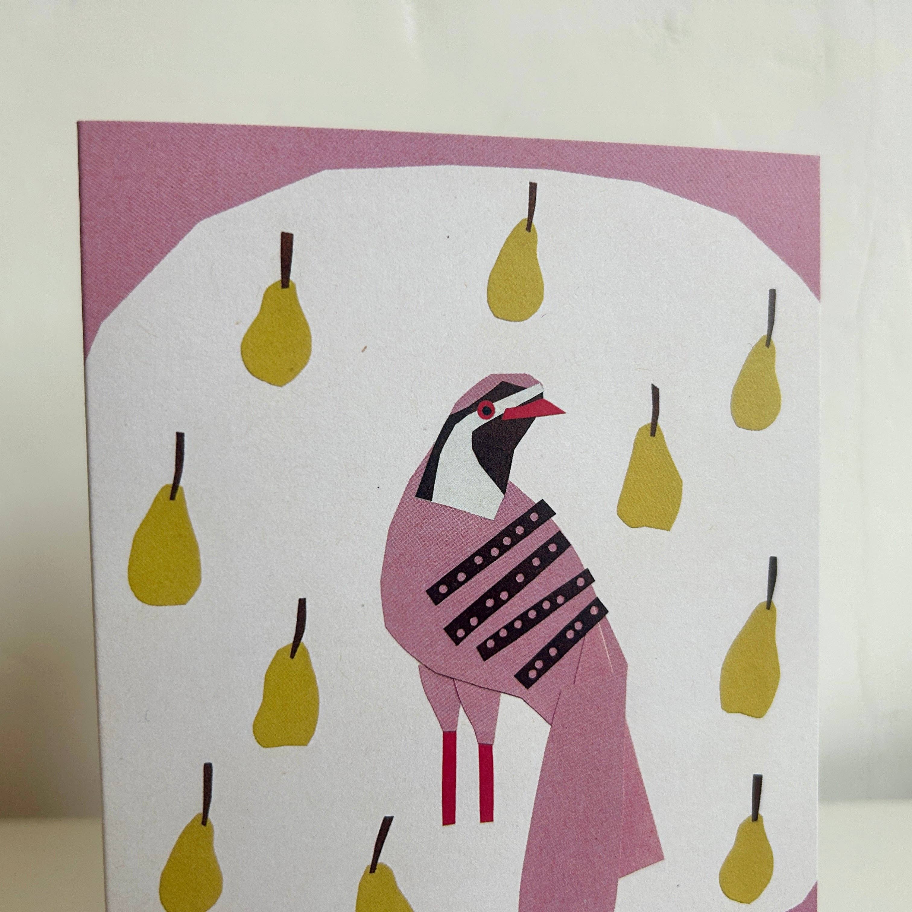 Cait McEniff - Wholesale Christmas Card - Partridge in a Pear Tree Greetings Card2