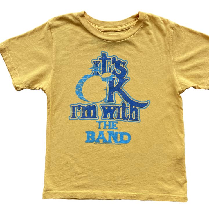 Rowdy Sprout - Wholesale Screen Printed T-Shirt - Kids - The Band - Its Okay I'm with The Band Tee0