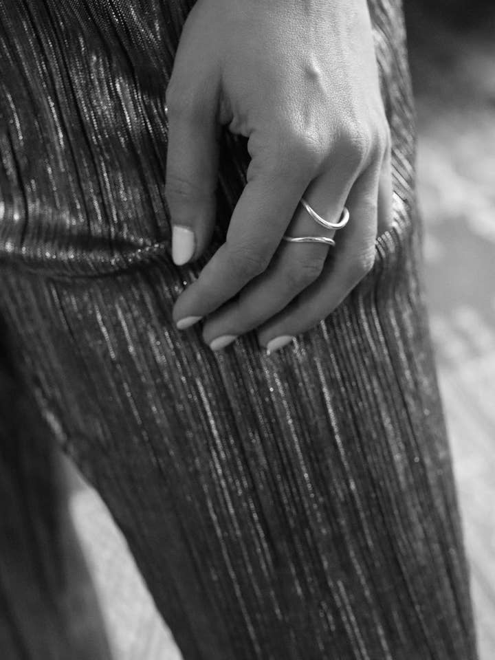 4D ring in zilver voor wholesale door KERABAN