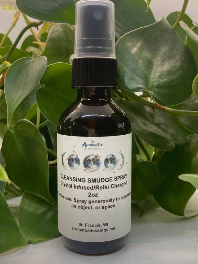 Cleansing Smudge Spray - Crystal Infused/Reiki Charged for wholesale by Woven Words of Wisdom