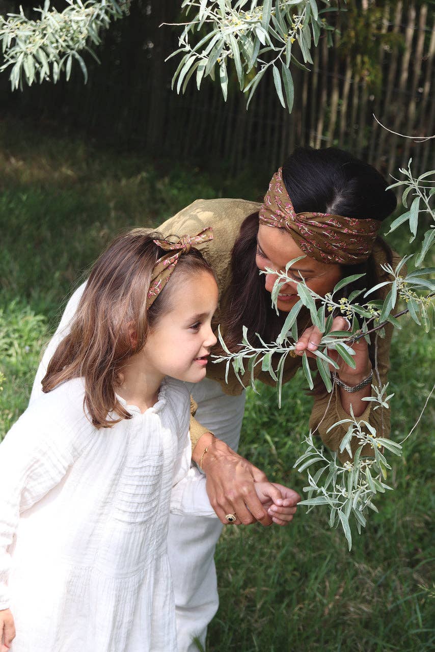 Maho - Wholesale Fashion Headband - Women's - Isa flowers Olive6