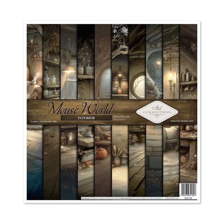 SLS-102 -conjunto 11pcs 310x320mm/12,2x12,6in MouseWorld Interior por atacado de ITD Collection