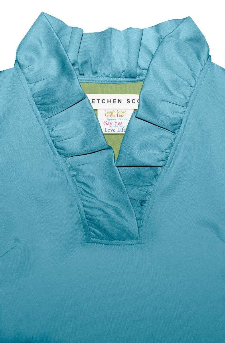 Gretchen Scott LLC - Vente Chemisier – femme - Haut Ruffneck Jersey - Uni36