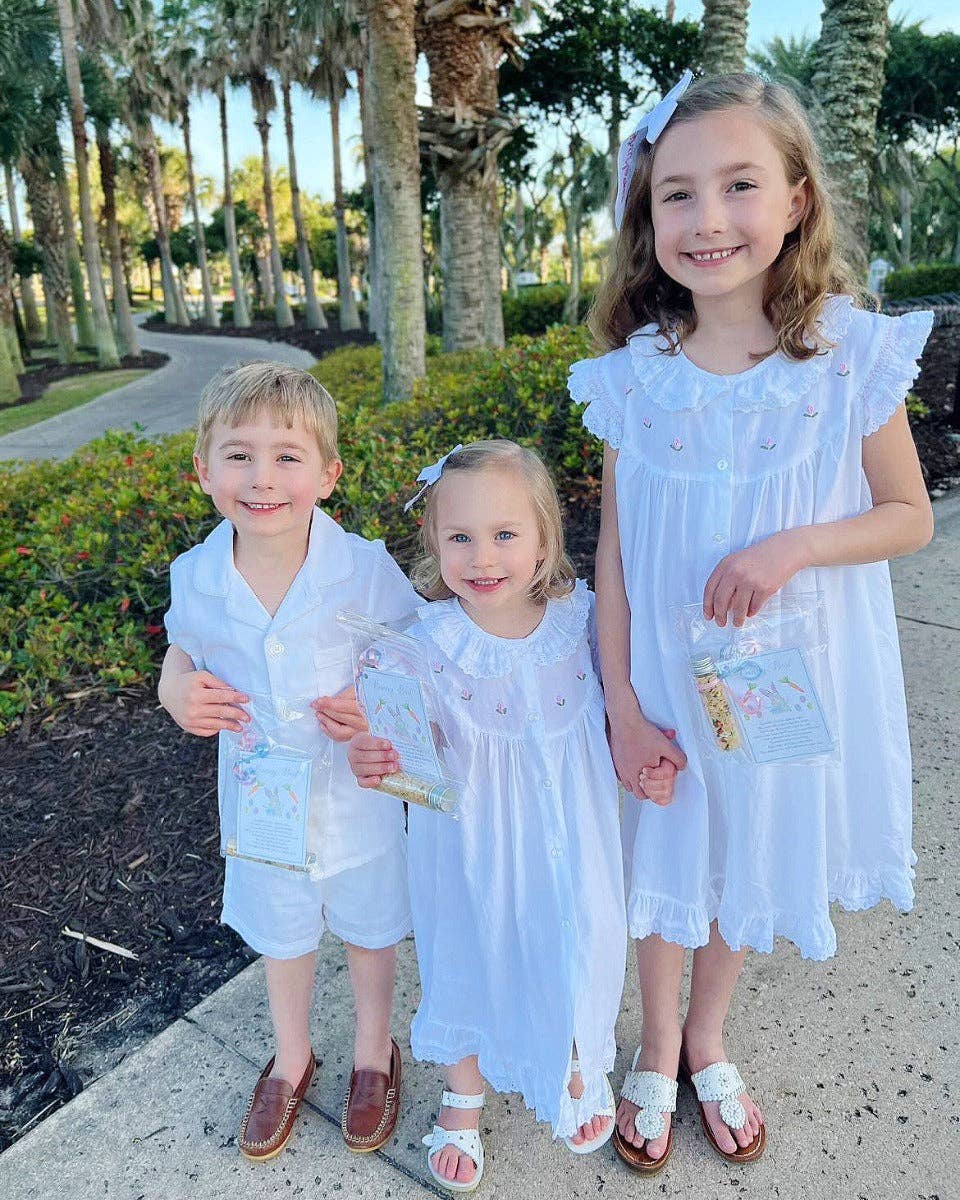 Jacaranda Living – wholesale Klänning – Barn – Gracie vit bomullsklänning, broderad5