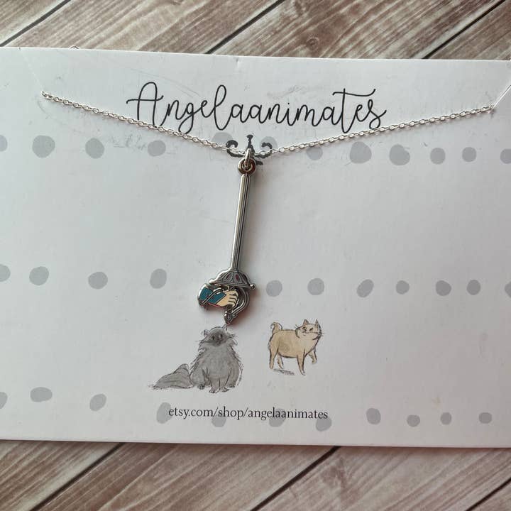 Angelaanimates – wholesale Pendant/charm necklace – Sorcery of Thorn's Elisabeth's Sword Necklace2