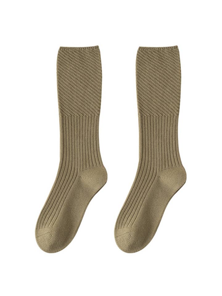 Rufia - Calcetines Vintage de Color Sólido a Media Pantorrilla para Mujer para venta al por mayor de Funkyrel® Atzbranding Limited