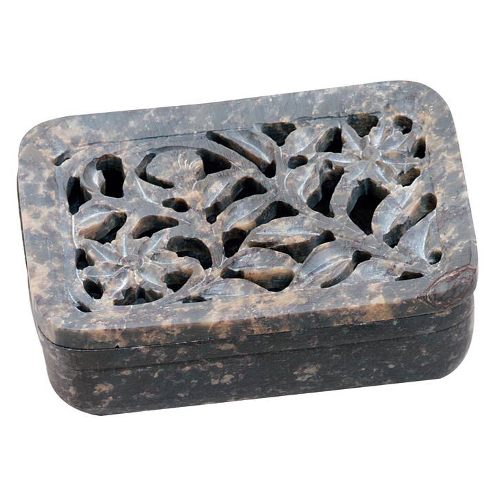Flower Garden Soapdish - Soapstone for wholesale by Triloka