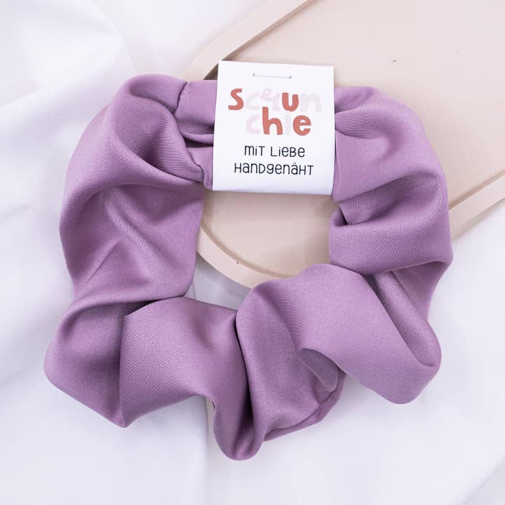 Tilda&Theo – wholesale Scrunchie - Women’s – Scrunchie satin purple hair band lavender - hair tie
