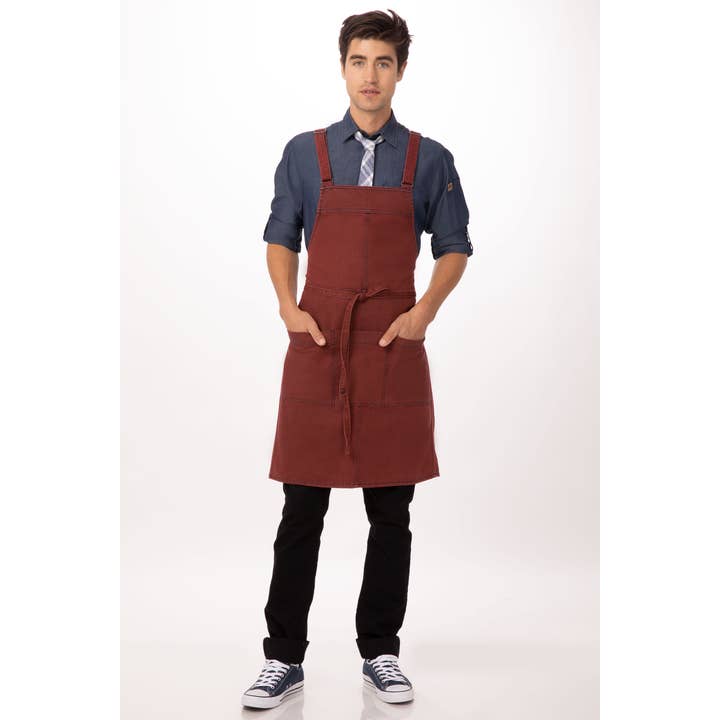 Chef Works - Wholesale Apron - Uptown Cross-Back Bib Apron2