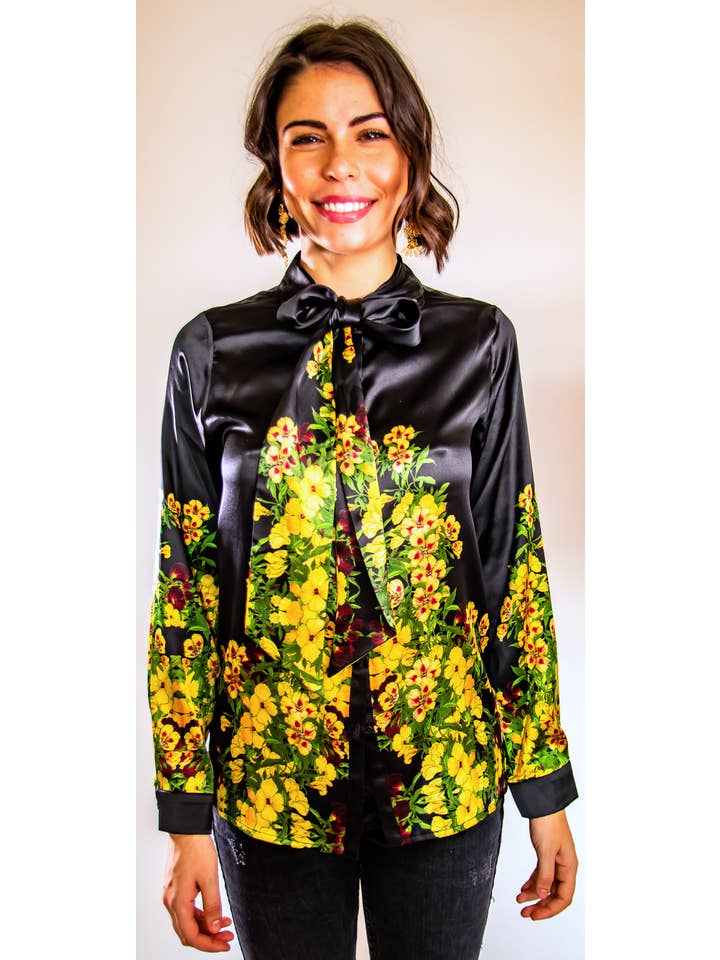 Trisha Paterson Collection - Wholesale Blouse – Women’s - Elixir Charmeuse Silk Blouse1