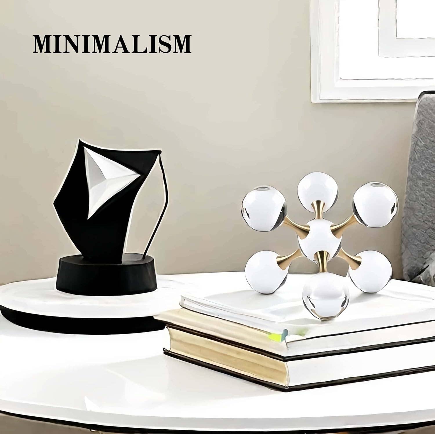 VIGOR - Wholesale Decorative Tabletop Object - Golden Crystal Ball Home Decor for Modern Western House1