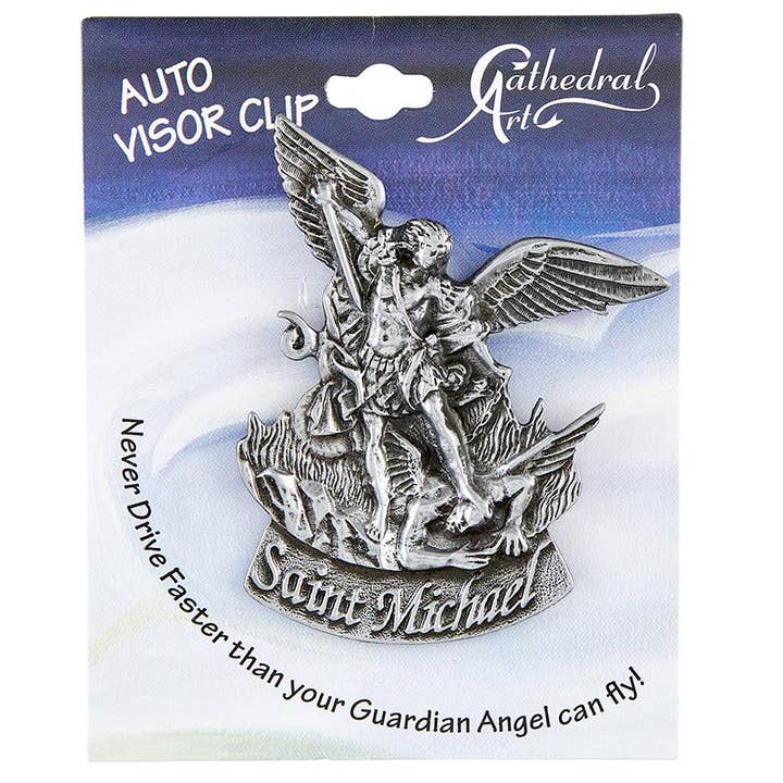 Christian Brands Catholic - Wholesale Car Decorative Charm - Unisex - St. Michael Visor Clip1