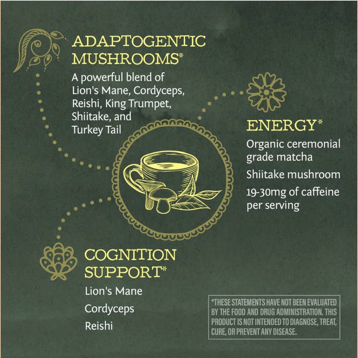 Sunwarrior - Wholesale Powdered Health Drink - Be Well Matcha & Mushroom Drink Mix - Adaptogenic Coffee3