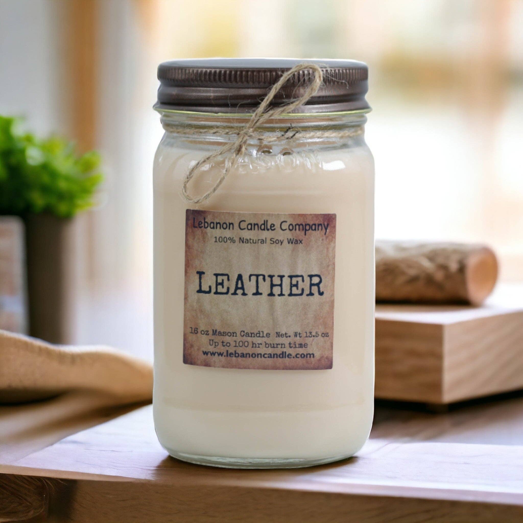 Lebanon Candle Company - Wholesale Jar/Filled Candle - Leather Candle2