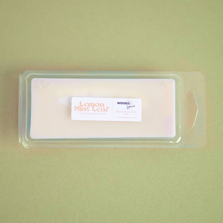 Lemon Mint Leaf 2.5 OZ Soy Wax Melt for wholesale by Woods & Spice