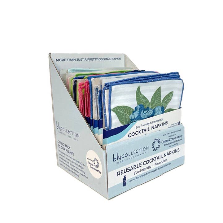 rockflowerpaper - Vendita all'ingrosso Espositore per rivenditori - Scatola Espositiva per Tovaglioli da Cocktail 5.625L x 4W x 7D x 2.5