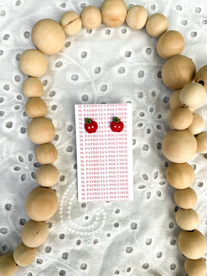 Tachuelas de manzana para venta al por mayor de M. Patricia’s Polymer