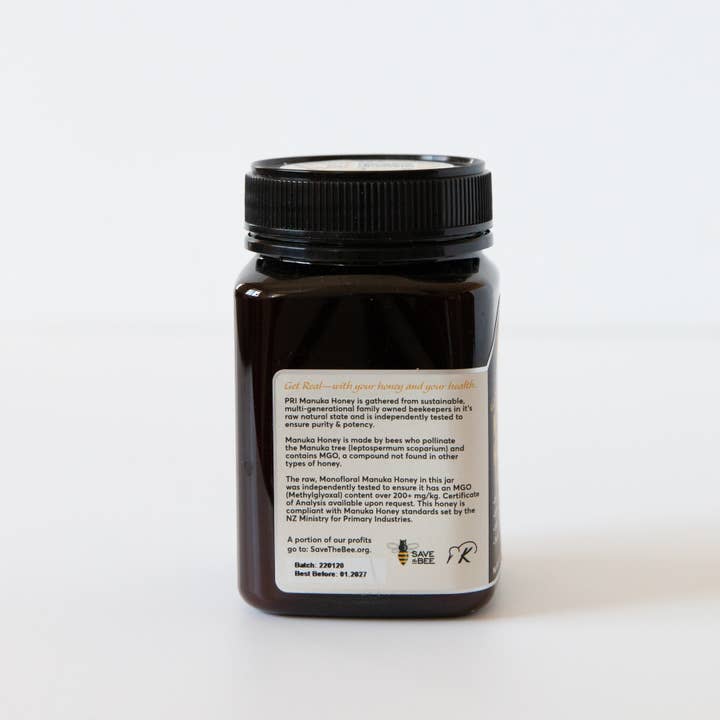 Pacific Resources - Wholesale Honey - PRI Manuka Honey MGO 200 + - 1.1lb