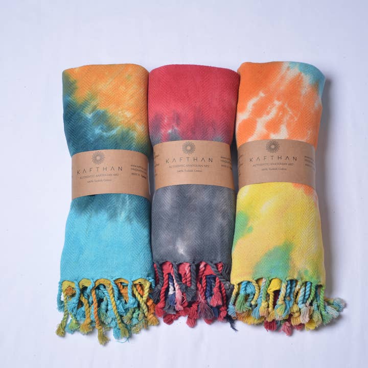 KAFTHAN - Wholesale Bath Towel - Cotton Turkish Towels, Bath Towel, Case of 5 - Spiral