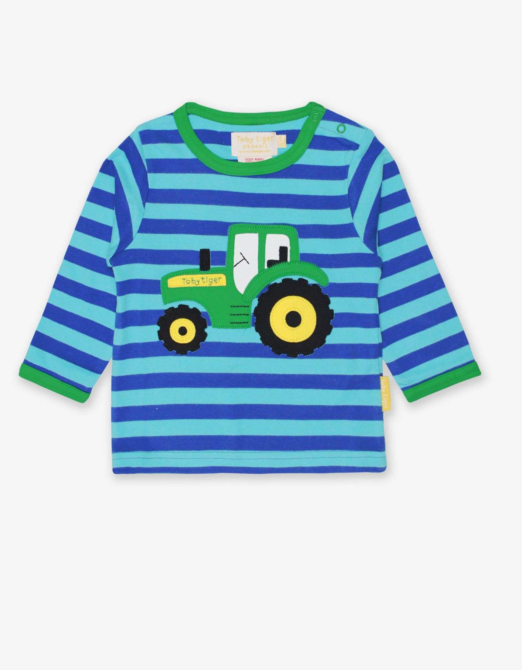 Toby Tiger - Wholesale T-Shirt - Kids - Organic Tractor Applique T-Shirt0