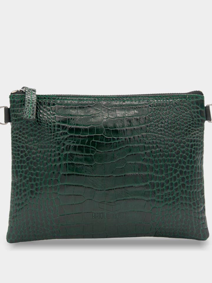 Pochette Zip-Croco per la vendita all'ingrosso da parte di brique rouge