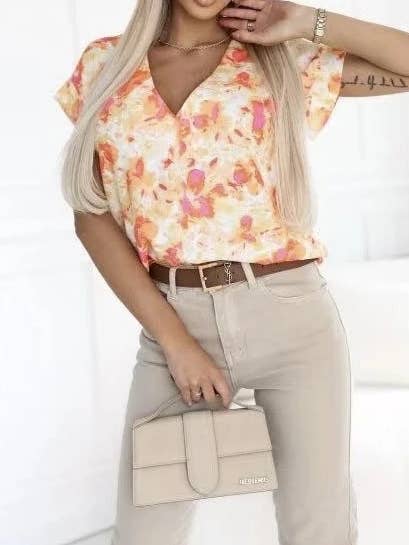 ESTEE BROWN - Wholesale Button Down Shirt - Women's - Printed top - 100% Viscose - 2550