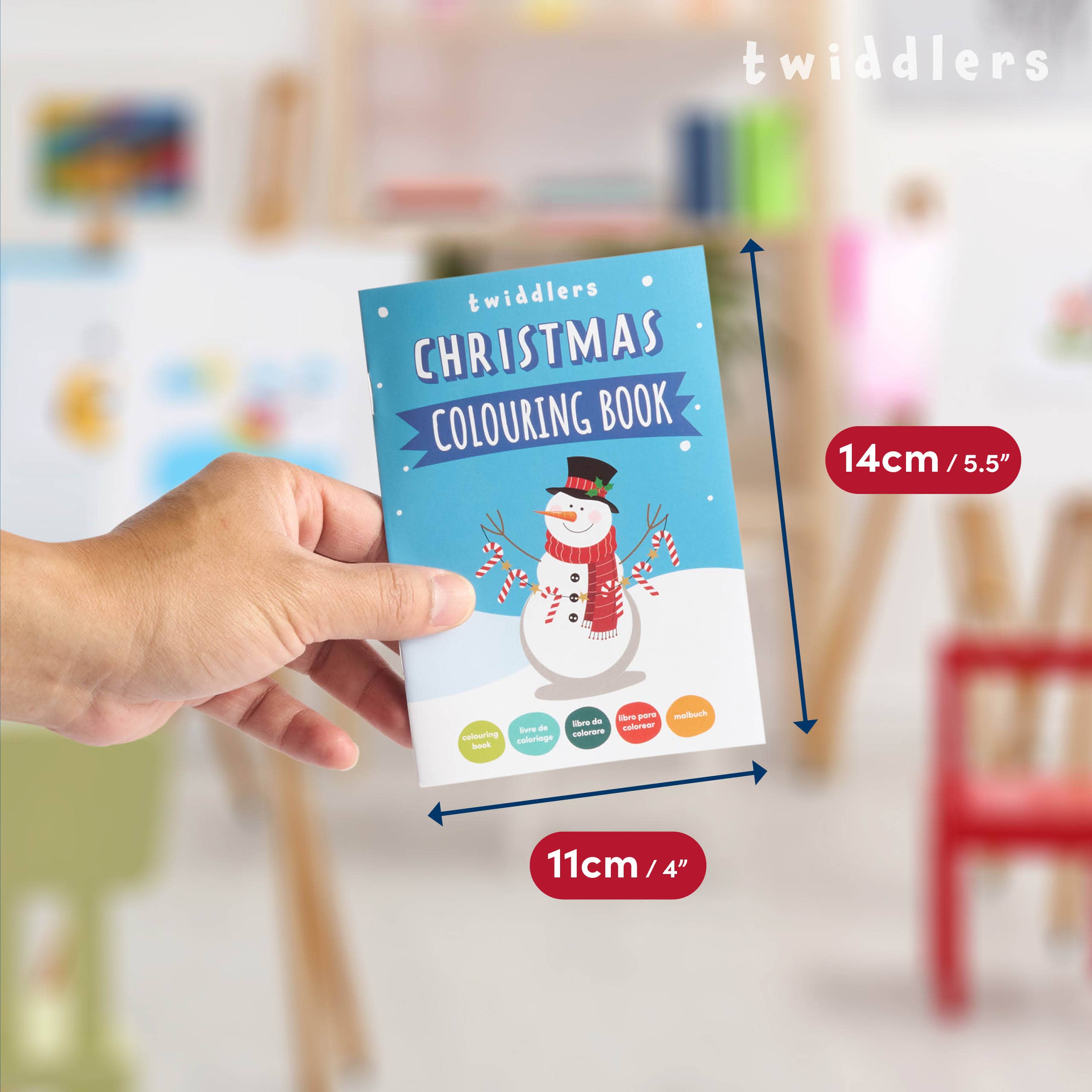 The Twiddlers - Vendita all'ingrosso Libro da colorare e attività - Bambini e neonati - 36 Mini Libri da Colorare di Natale per Bambini, Formato A62