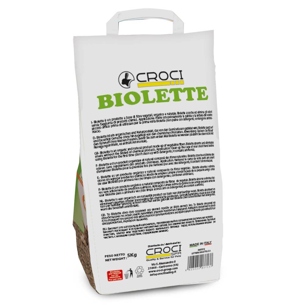 Croci - Vendita all'ingrosso Letto - Cani e gatti - Lettiera per roditori - Biolette - Croci1