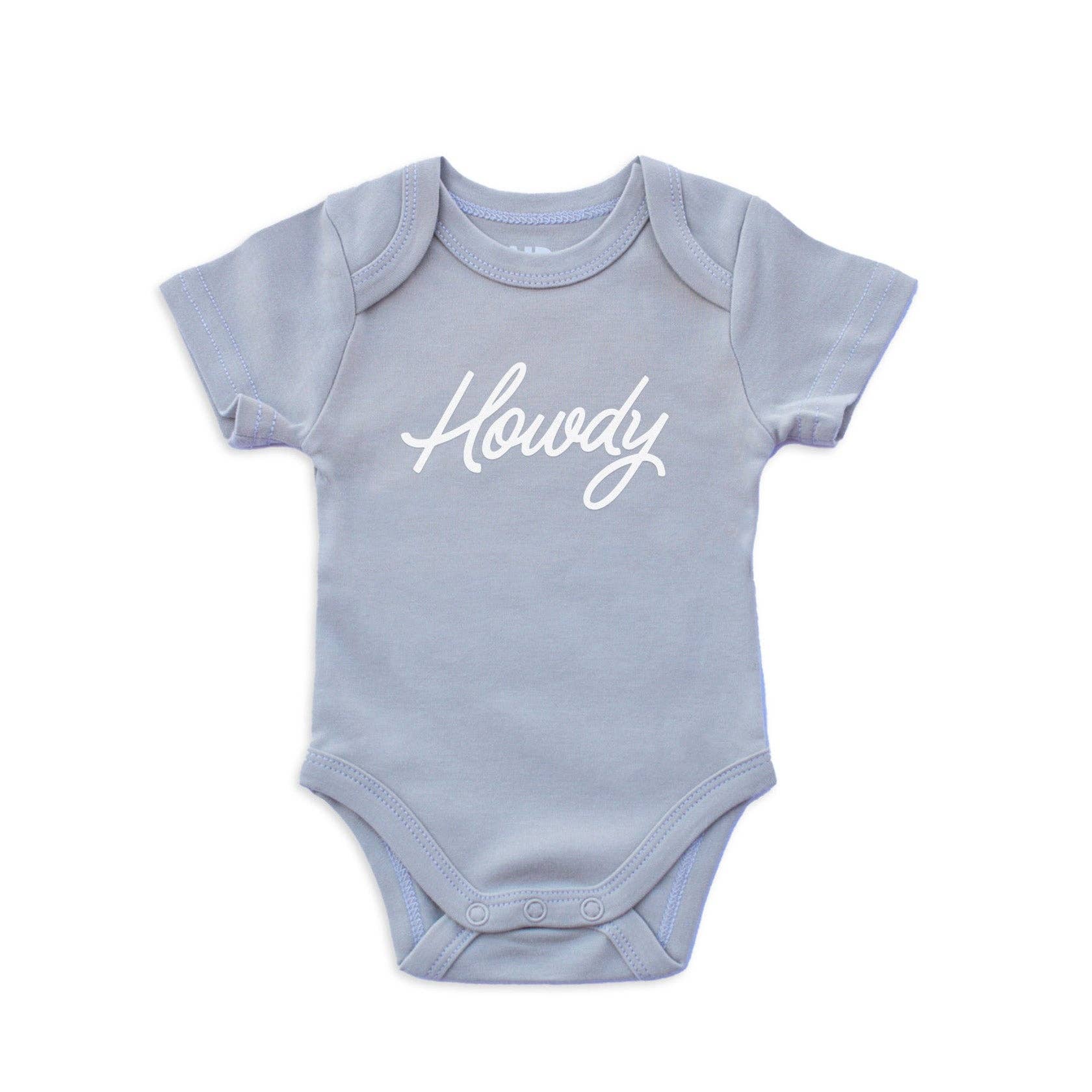 Frankie Jean - Wholesale Bodysuit (Non-Footed) - Baby - Howdy Cursive Onesie3