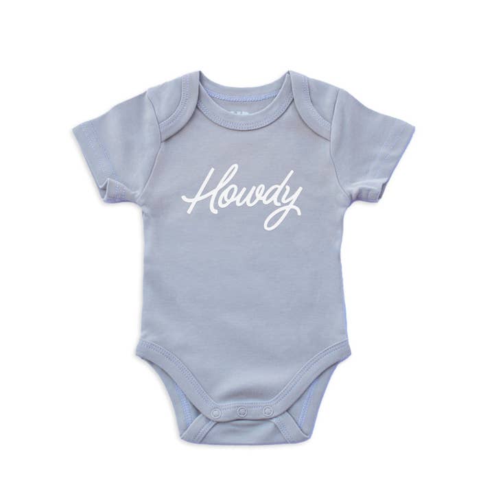Frankie Jean - Wholesale Bodysuit (Non-Footed) - Baby - Howdy Cursive Onesie3